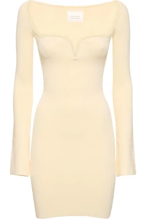 GALVAN Gaia Compact Knit Long Sleeve Mini Dress