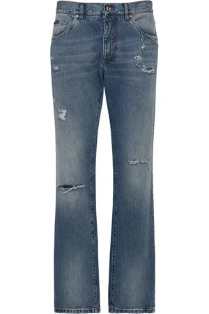 Dolce & Gabbana Distressed Denim Five Pocket Jeans
