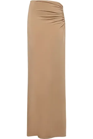 MAGDA BUTRYM Draped Jersey Cutout Long Skirt