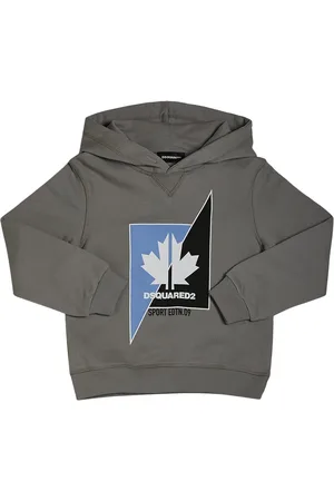 Dsquared2 Print Cotton Sweatshirt Hoodie