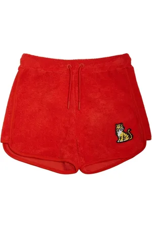Kenzo Cotton Blend Terry Drawstring Shorts