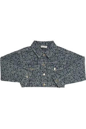 Marc Jacobs Cotton Denim Jacquard Cropped Jacket
