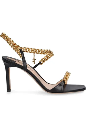 Tom Ford 85mm Zenith Leather & Chain Sandals