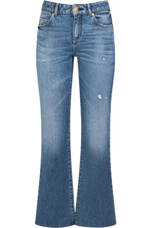 Balmain Flared Cotton Denim Jeans