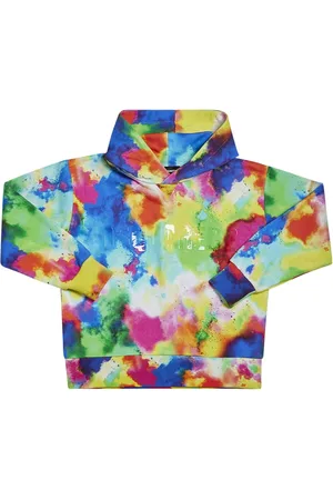 Dsquared2 Tie Dye Cotton Sweatshirt Hoodie