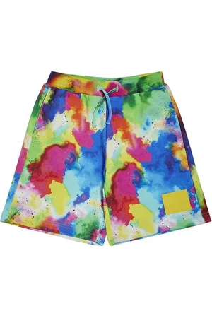 Dsquared2 Tie Dye Cotton Sweat Shorts