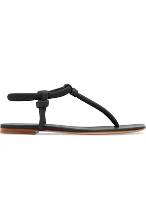 Gianvito Rossi 5mm Flat Leather Thong Sandals