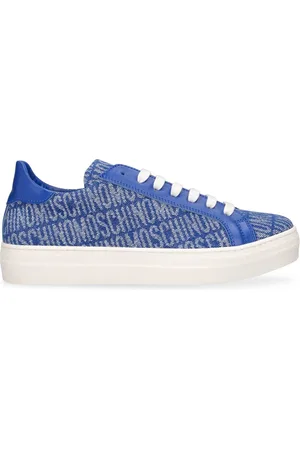 Moschino Leather & Lace-up Sneakers