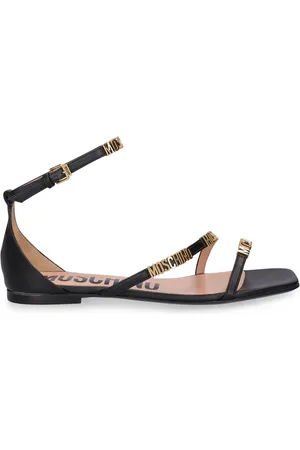 Moschino 10mm Leather Flat Sandals