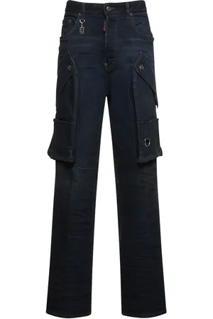 Dsquared2 Eros Wide Denim Cargo Jeans