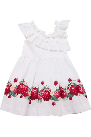 MONNALISA Printed Cotton Poplin Dress
