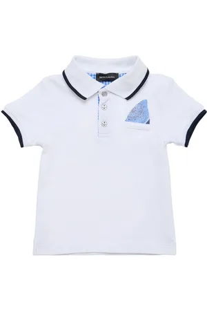 MONNALISA Cotton Piquet Polo Shirt