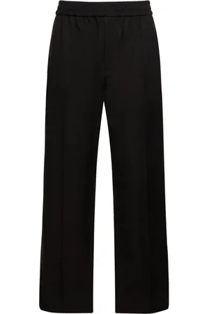 VALENTINO V Stretch Cotton Blend Drawstring Pants