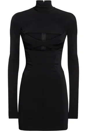 Mugler stretch discount layered dress