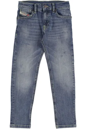 Diesel boy jeans in stretch cotton with rips Medium Denim