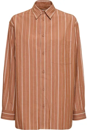 MATTEAU Striped Cotton & Linen Shirt