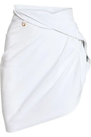 Jacquemus La Jupe Saudade Satin Mini Wrap Skirt