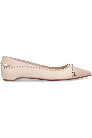 Christian Louboutin Duvettina Leather Ballerina Flats