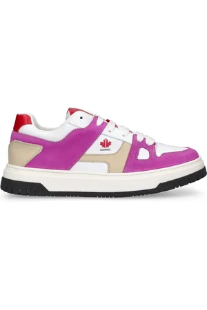 Dsquared2 Tech & Leather Lace-up Sneakers