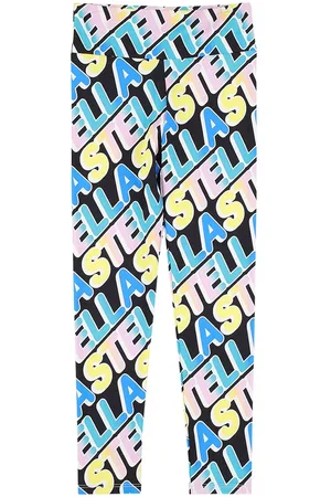 Stella McCartney Child Leggings Blue With Pop Stars Print - Advice