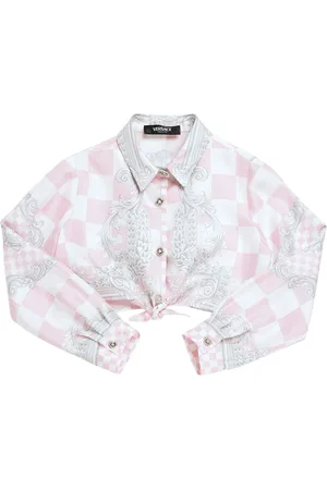 VERSACE Printed Cotton Twill Shirt