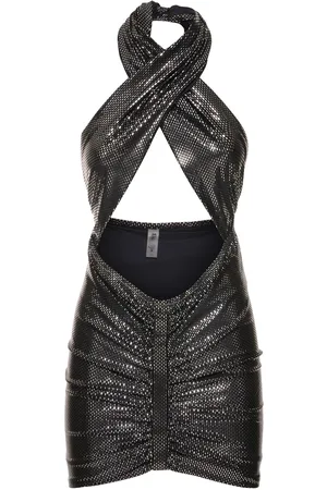 Reina Olga Stallion Crisscross Cutout Mini Dress