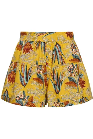 ULLA JOHNSON Elsie Printed Cotton Shorts