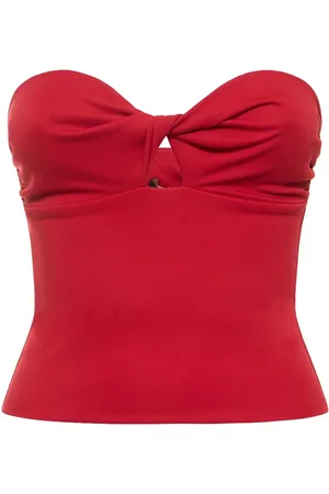 The latest collection of red tube & bandeau tops for women