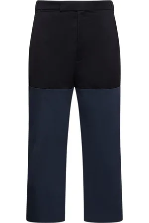 Thom Browne Unconstructed Cotton Straight Leg Pants