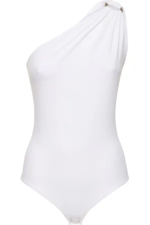 Michael Kors Matte Jersey One-shoulder Bodysuit
