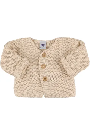 Organic Baby and Kids Clara Pointelle Button Down Cardigan