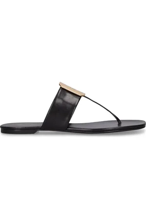 Tory Burch 10mm Georgia Leather Thong Sandals