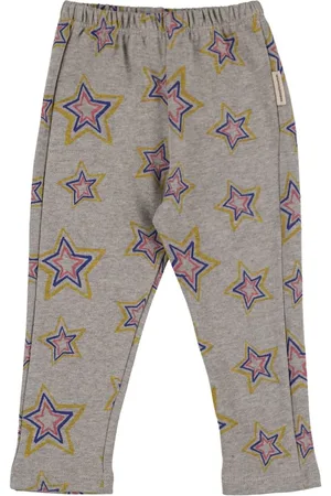 Kids Black Printed Sweatpants