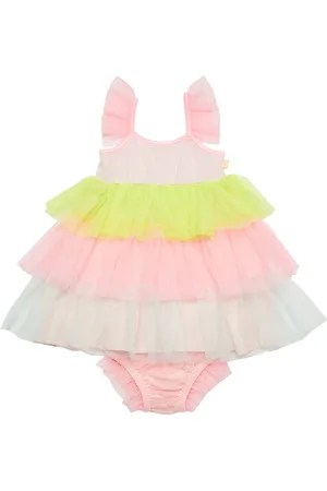 Billieblush Color Block Tech Dress & Diaper Cover