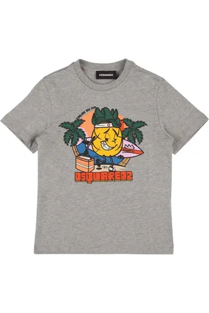 Dsquared2 Printed Cotton Jersey T-shirt