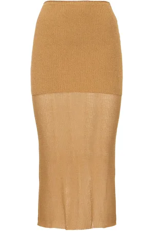 WeWoreWhat Cotton Blend Knit Midi Skirt