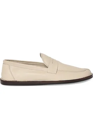 The Row Cary Leather Loafers