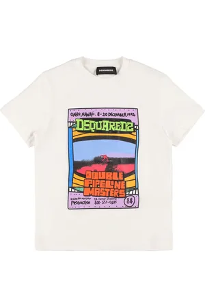 Dsquared2 Printed Cotton Jersey T-shirt