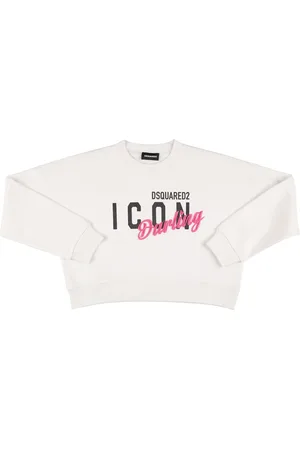 Dsquared2 Logo Cotton Crewneck Sweatshirt