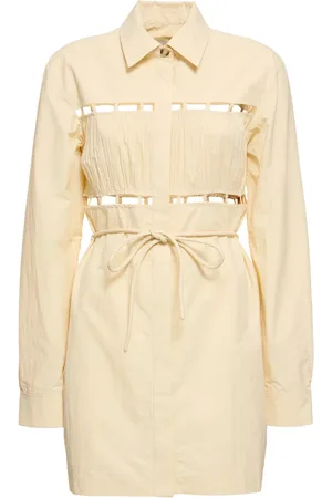 Nanushka Gene Cut Out Pleated Poplin Mini Dress