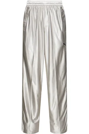 Buy Zaxicht Women's Metallic Shinny Pants, Casual Holographic Jogger  Sweatpants Punk Hip Hop Trousers Streetwear, Holographic Blue, Small at  Amazon.in