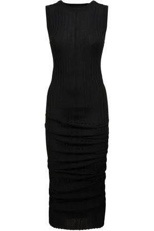 Marc Jacobs Twist Fine Ribbed Wool Dress