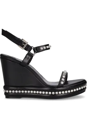 Christian Louboutin 110mm Pyrastrass Leather Wedges