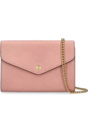 Interlocking leather handbag Gucci Pink in Leather - 41005674