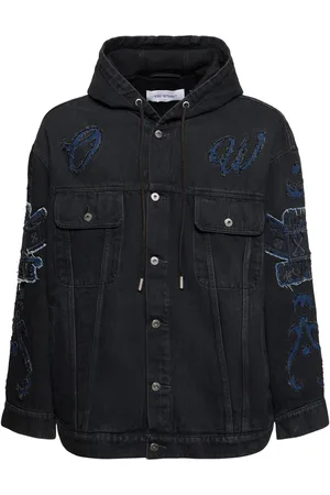 Chelsea Cropped Distressed Denim Jacket - Off White - Eleven Oaks Boutique
