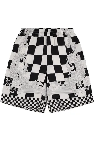 VERSACE Printed Silk Shorts
