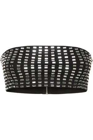 WeWoreWhat Embellished Jersey Bandeau Top