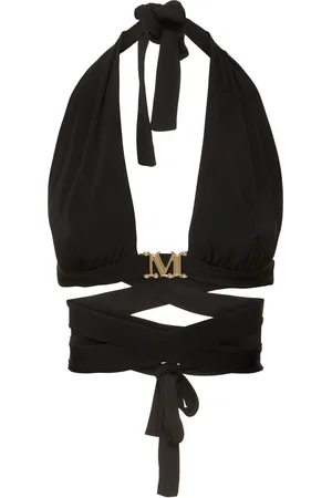 Max Mara Girone Fluid Jersey Wraparound Top