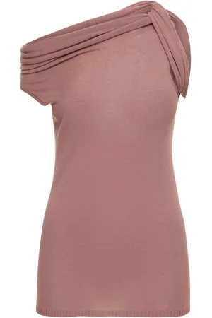 Rick Owens Twisted Jersey Sleeveless Top