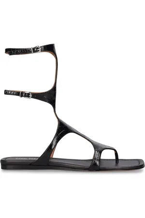 PARIS TEXAS 5mm Uma Croc Embossed Sandals